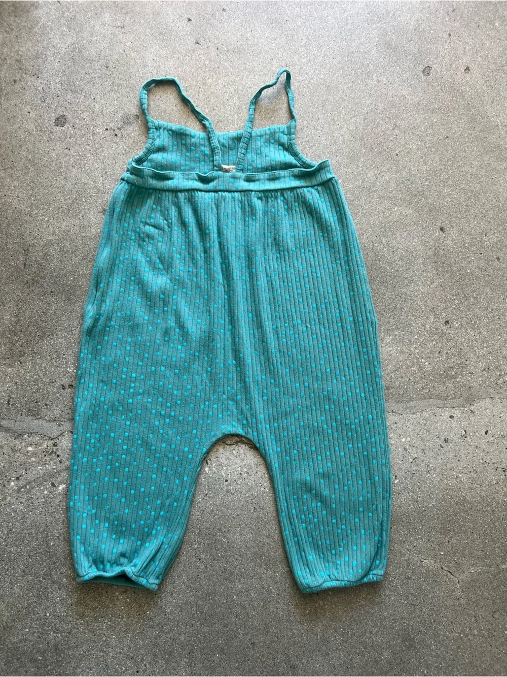 4T Kate Quinn Turquoise Ribbed One-Piece Bodysuit
